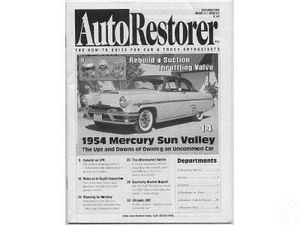 AUTO RESTORER- 1954 MERCURY SUN VALLEY    09/00