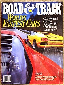 1991R&T Subaru SVX Ford Crown Vic LX Mitsubishi Expo & LRV Mazda MX-3 Hyundai El