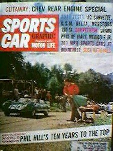 SCGraphic 1962 CORVETTE TRIUMPH TR4 MERCEDES 190SL BRABHAM MRD CAMPBELL CORVETTE