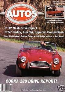 1932 NASH 1946 DODGE PICKUP 1953 ELDORADO & 1969 AC COBRA 289 1941 STUDEBAKER
