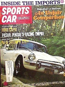 SCGraphic 1969 TRIUMPH GT-6 RAMBLER vs.DATSUN PL510 FORD CAPRI DINO FERRARI 206