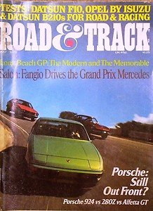 1976 R&T PORSCHE 924 ALFA ROMEO ALFETTA DATSUN 280Z COSWORTH VEGA BUICK OPEL
