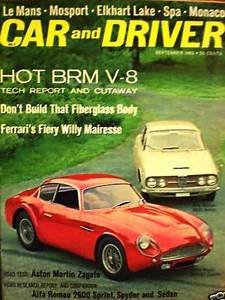 Sept 1962 C&D BRM V-8  ALFA ROMEO 2600 ASTON MARTIN DB$-DT ZAGATO