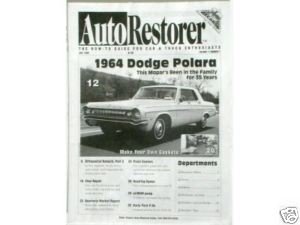 CLASSIC AUTO RESTORER- 1964 DODGE POLARA          07/99