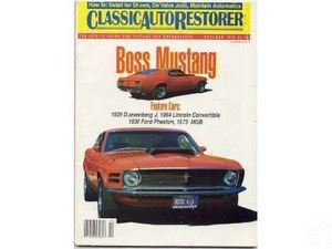 AUTO RESTORER 1970 BOSS MUSTANG 1936 FORD PHAETON 1929 DUESENBERG 1964 LINCOLN