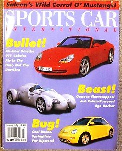 1998 Rinspeed Ego Rocket Porsche 911 Cabrio V-W New Beetle Corvette Convertible