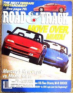 1990 R&T MERCEDES-BENZ 300CE ISUZU IMPULSE XS 1958 FERRARI 335S PEUGEOT 405