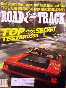 1987 R&T FORD MUSTANG LX PONTIAC FORMULA FIREBIRD ALFA ROMEO MILANO  1939 TALBOT