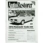 AUTO RESTORER- 1972 PLYMOUTH BARRACUDA            11/99