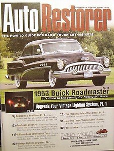 AUTO RESTORER 1953 BUICK ROADMASTER MG T SERIES RESTORATION     02/12