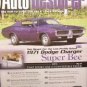 AUTO RESTORER 1971 DODGE CHARGER SUPER BEE             01/12