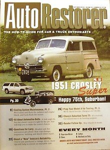 Auto Restorer 1951 CROSLEY SUPER WAGON CHEVROLET's SUBURBAN FORD MODEL "A" 9/10