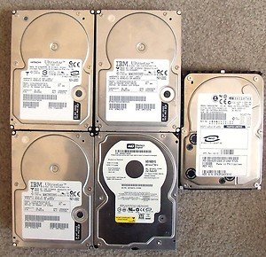 5 HARD DISK DRIVES FOR PARTS, REPAIR or USE 36GB  to 160GB  (SATA & SCSI)