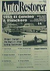 AUTO RESTORER 1959 EL CAMINO 1970 DODGE CHARGER   06/01