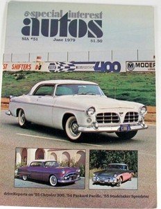 SIA 1955 Studebaker Speedster  1954 Packard Pacific 1955 Chrysler 300