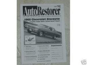 AUTO RESTORER- 1968 CHEVROLET BISCAYNE    03/00
