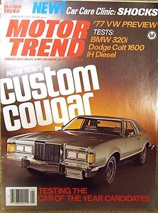 1977 BMW 320i DODGE COLT 1600 IH TERRA DIESEL MONZA SUPER SPYDER II PIERCE-ARROW
