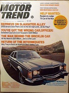 1974 BUICK CENTURY CHEVELLE DODGE CORONET MATADOR TORINO MERCURY MONARCH LOTUS