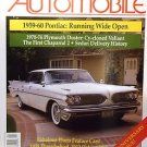 1959-60 PONTIAC 1970-76 PLYMOUTH DUSTER CHAPARRAL A2 1955 THUNDERBIRD DATSUN 510