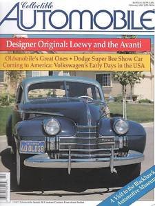 1947-57VW BEETLE 1968 DODGE SUPER BEE STUDEBAKER AVANTI