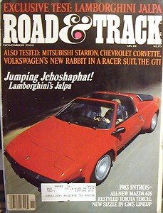 1982 R&T VW RABBIT MITSUBISHI STARION CORVETTE LAMBOGHINI JALPA 1953 NASH-HEALEY