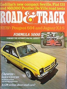 1975 R&T 1976 CHEVETTE PANTHER DeVILLE FIAT !#! CADILLAC SEVILLE JAGUAR XJ-S
