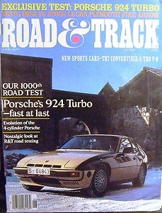 R&T JUN 1979 PORSCHE 924 TURBO PLYMOUTH FIRE ARROW RENAULT LE CAR BMW M1