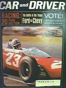 January 1964  CAR and DRIVER FORD VS CHEVROLET  AMILCAR
