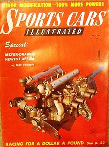 1956 Oct SCI Newest Offenhausers Jaguar 2.4 Renault Dauphine Morris Minor Mods