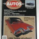 1929 HUDSON 1964 CHRYSLER TURBINE 1937 DODGE CONV 1923 HAYNES 1960 CHRYSLER