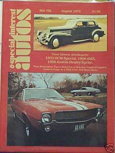 SIA 1968 AMX 1958 Austin-Healey Sprite 1933 MARMON HCM HENRY J