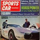 Sports Car Graphic 1968 TOYOTA  2000 GT 1968 TOYOTA COROLLA ROVER 3500