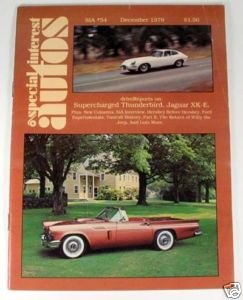 SIA 1957 FORD THUNDERBIRD  1962 JAGUAR XK-E SERIES ONE