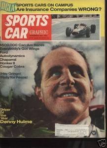 SportsCar Graphic 1967 LOTUS ELAN PLUS-TWO DENNY HULME- Driver of the Year