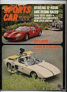Sports Car Graphic SAAB V4 PEUGOET 404 LOTUS CORTINA