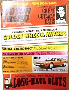 1974 R&T PANTERA 4WD ROAD TESTS 1974 VEGA 1959 CORVETTE STINGRAY