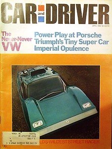 1969 CAR & DRIVER TRIUMPH GT-6 VOLKSWAGEN 411L LOTEU ELAN +2 IMPERIAL LEBARON