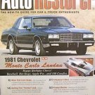 AUTO RESTORER 1981 CHEVROLET MONTE CARLO MG-TD RESTO 1992 FORD RANGER PU  08/11
