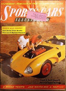 1957 Mar SCI JAGUAR XK140 MC SUNBEAM RAPIER MARTIN-T CROSLEY SIATA-FIAT FERRARI