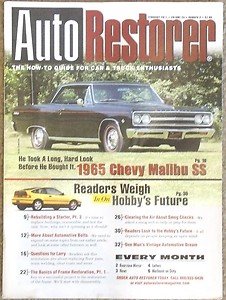AUTO RESTORER 1965 CHEVROLET MALIBU SS   02/11