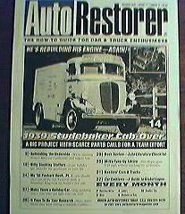 AUTO RESTORER 1939 STUDEBAKER CABOVER 1958 PACKARD 1205