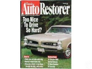 AUTO RESTORER- 1966 PONTIAC GTO 1959 FORD GALAXIE 12/96
