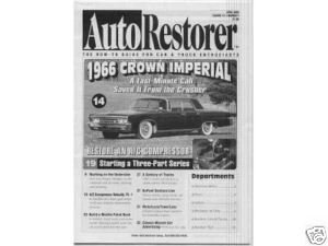 AUTO RESTORER- 1966 CROWN IMPERIAL     04/02