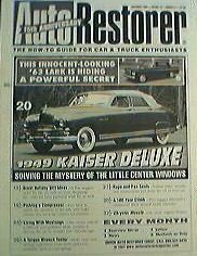 AUTO RESTORER- 1949 KAISER DELUXE 1963 STUDEBAKER LARK