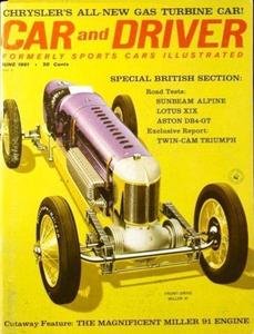 JUN 1961 C&D LOTUS XIX SUNBEAM ALPINE SII ASTON MARTIN DB4-GT JAGUAR 3.8 TRIUMPH