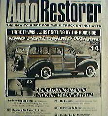 AUTO RESTORER- 1940 FORD DELUXE  1968 Ford Mustang Proj