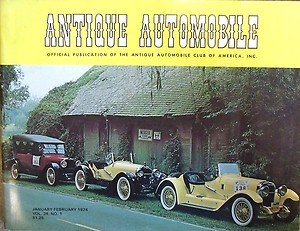 AACA JAN-FEB 1974 JONZ MOTOR CARS  THE DIXIE FLYER  BEAVER STATE MOTOR COMPANY