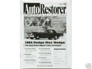 AUTO RESTORER- 1964 DODGE 330 MAX WEDGE       07/00