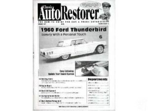 AUTO RESTORER - 1960 FORD THUNDERBIRD            11/97