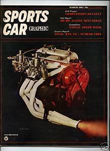 Sports Car Graphic 1964 Mar. ABARTH SIMCA FIAT ABARTH 1000 CORVETTE GS